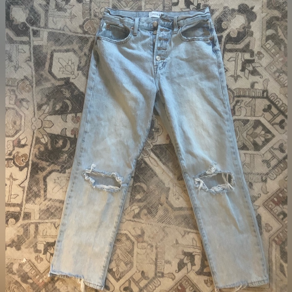 Pistola Charlie high rise straight jeans 26
